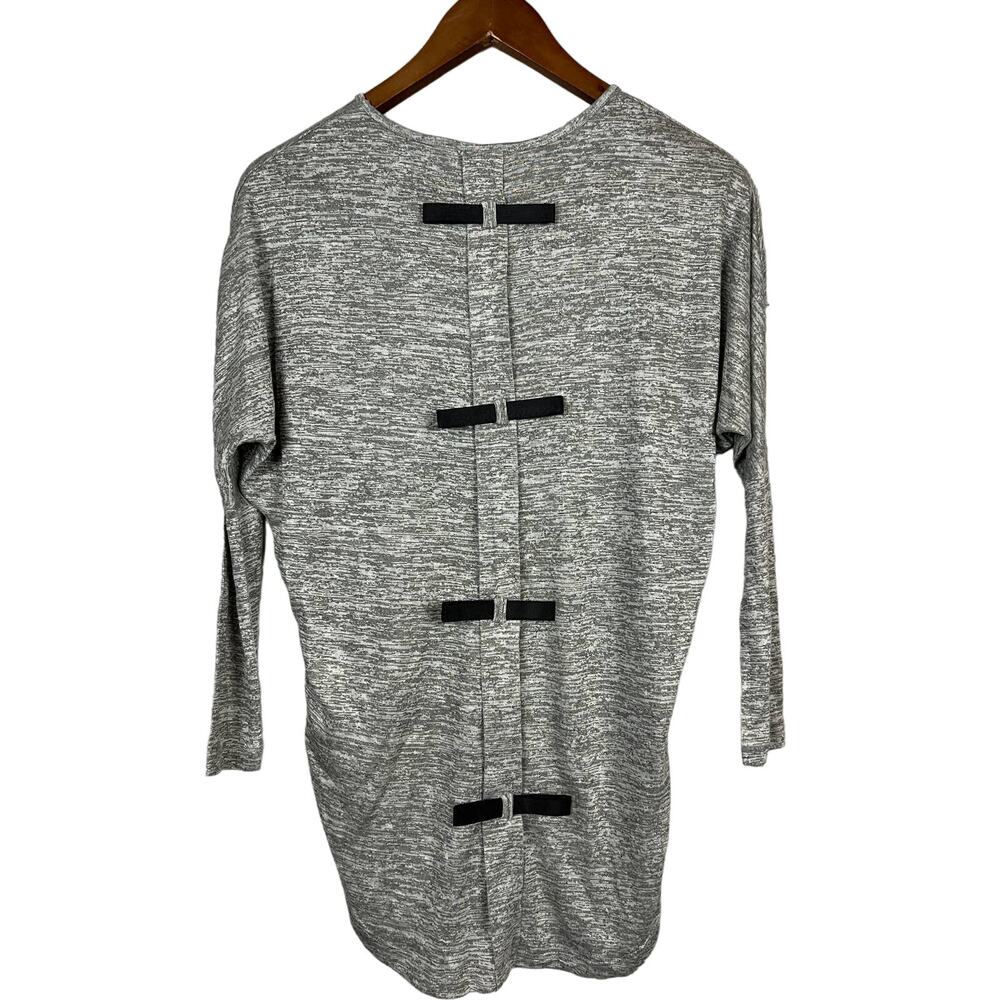 NEW! Parish Boutique Bella Tunic Grey Black Midi - 11 / 12